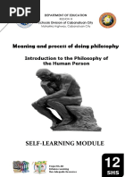 SLM G12 Week 1 Meaning and Process of Philosophy