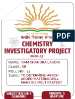 Chemistry Project - by Ram Chandra