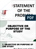 Statement of The Problem Scope and Delimitation
