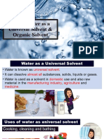 5.2 (B) Water as a Universal Solvent & Organic Solvent