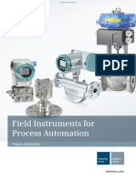 Siemens Catalouge Field Instruments For Process Automation