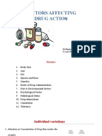 Factors Affecting Drug Action