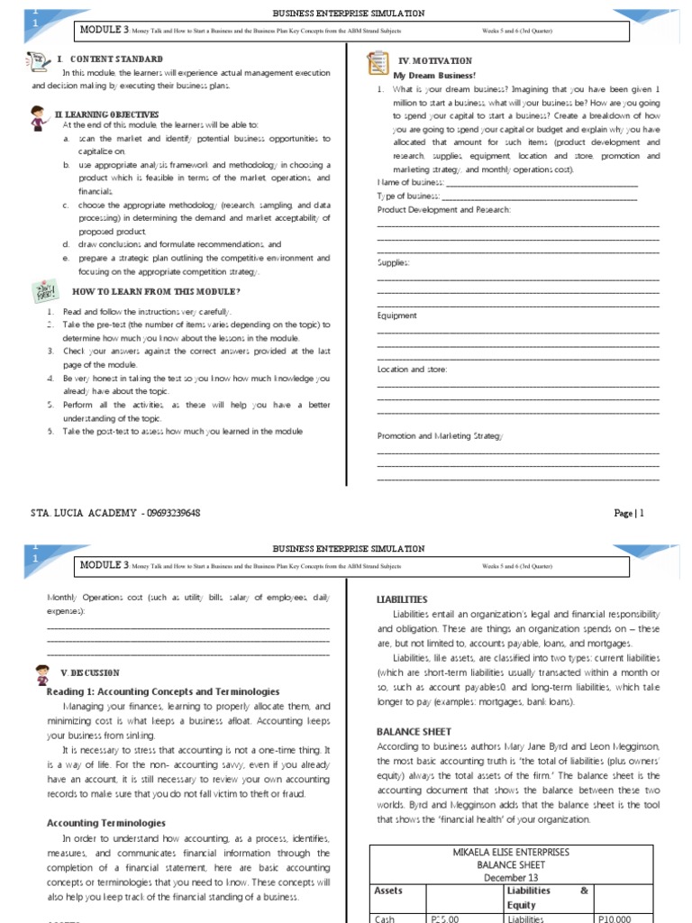 ABM Strategy in Business Simulation Module | PDF | Loans | Interest