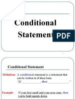 Conditional Statement