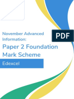 Third Space Learning - Nov 2022 Foundation Paper 2 Mark Scheme - Edexcel 