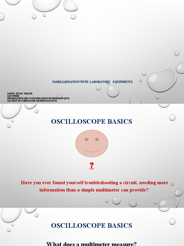 Understanding Oscilloscope Basics PDF Amplitude Electrical