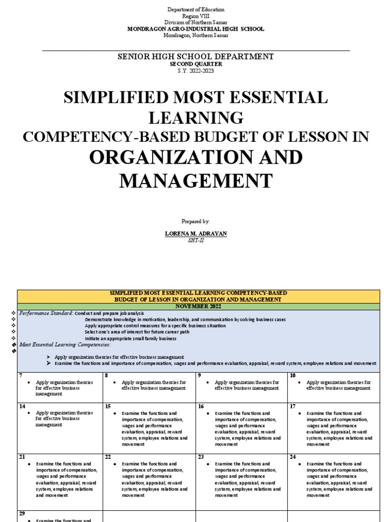 BOLPR22ndQuarter O & M PDF Performance Appraisal Competence
