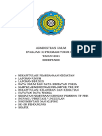 Rekapitulasi Pelaksanaan Kegiatan