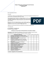 Evaluation Sheet1
