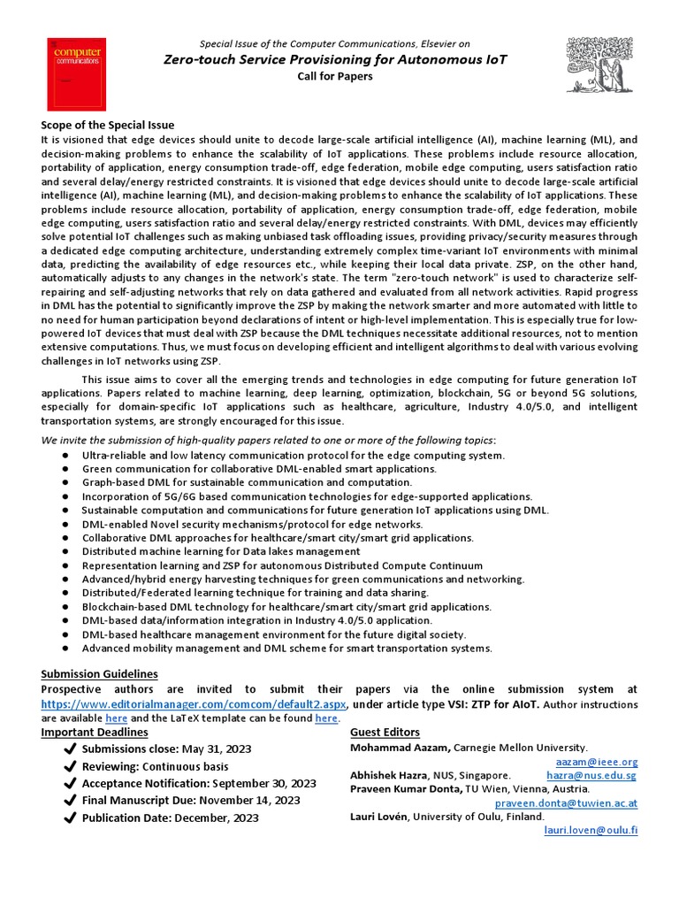 IoT Edge Computing Innovations | PDF | Internet Of Things | Machine ...