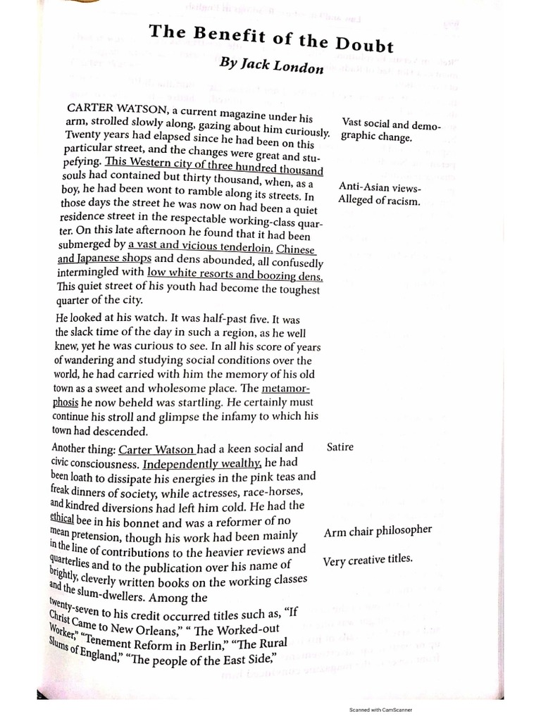 The Benefit of The Doubt | PDF