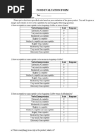 5-Point Hedonic Scale Evaluation Form | PDF | Self-Improvement