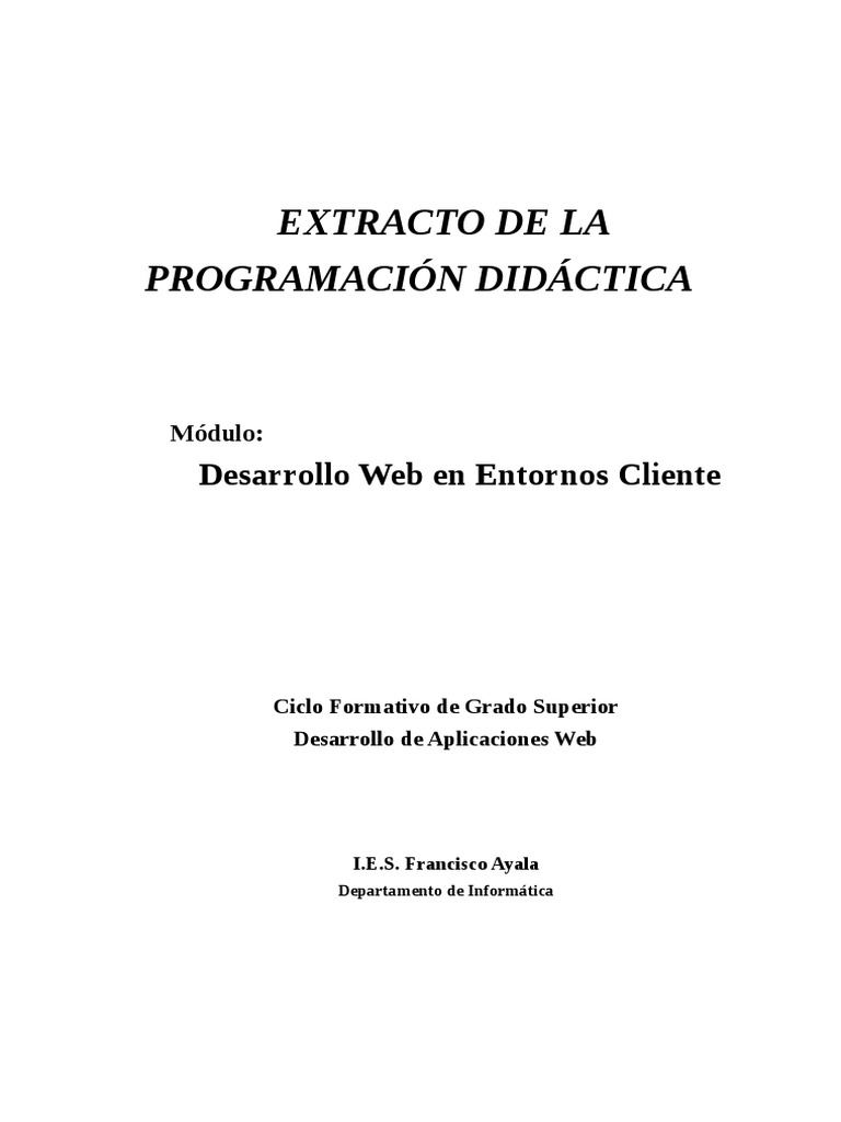 Evaluación en Desarrollo Web Cliente | PDF | Script Java | Modelo de ...