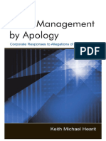 Hearit - 2006 - Crisis Management by Apology - Cap 8