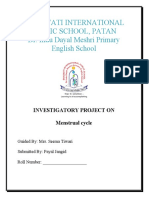 Menstrual cycle investigatory project