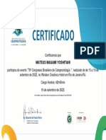 Certificado Participação - Brasileiro 22