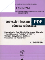 Leninizm - 4. Defter Sosyalist İnşanın Zaferi Uğruna Mücadele (Yabancı İşçiler Yayınevi Kooperatifi)