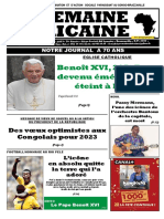 La Semaine Africaine: Benoît XVI, 265 Pape Devenu Émérite, S'est Éteint À Rome