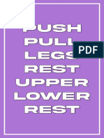 Push Pull Legs Upper Lower