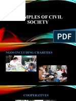 Examples of Civil Society Groups & Social Movements