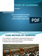 Case Method of Learning....