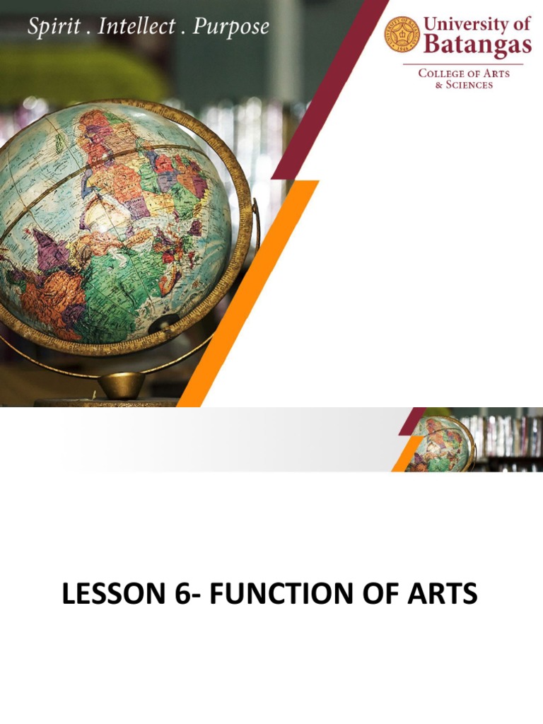 Lesson 6 Function of Arts PDF
