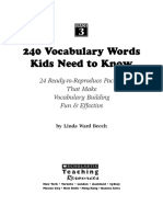 240 Vocabulary Words Kids Need To Know 3