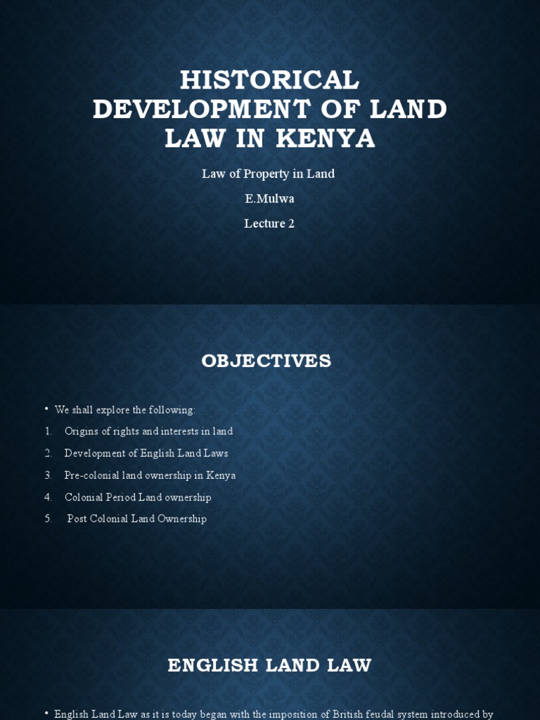 Land Laws In Kenya _ Land Legislative Regimes in Kenya – NQVQ