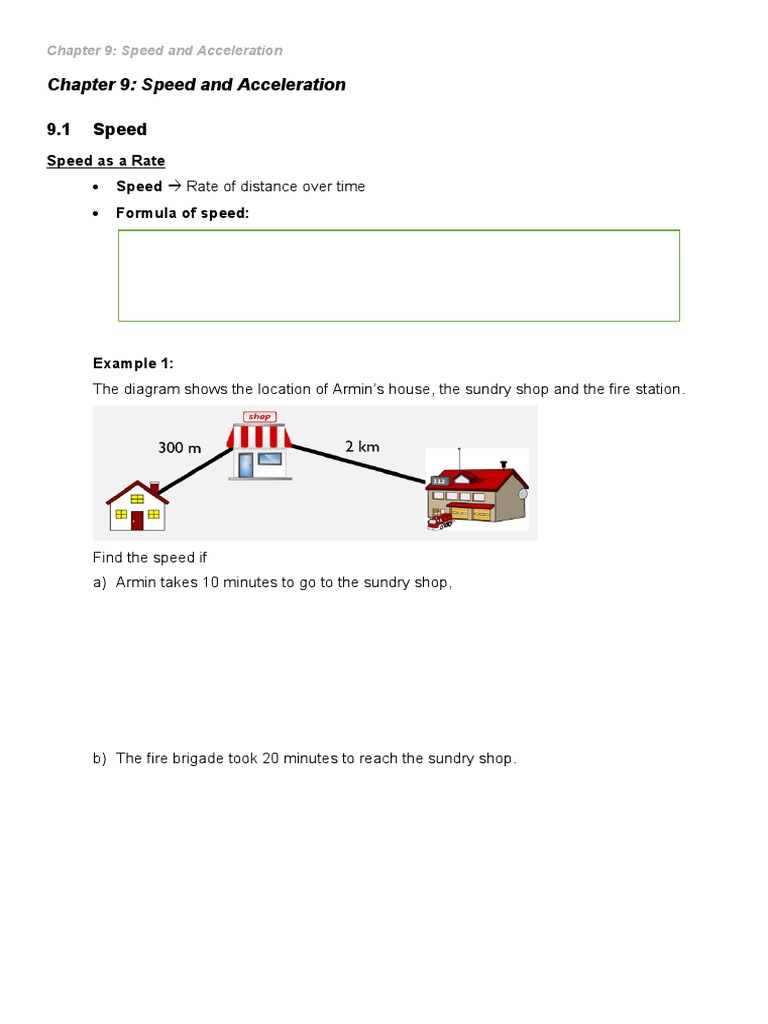 Chapter 9 F2 Mathematics | PDF | Speed | Acceleration