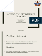 Accident Alert With Gps Tracker: PDTN Dakshina C/ENG/6092/ET Stream: Et Progress Review Presentation