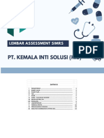 Lembar Assessment Simrs PT Kis