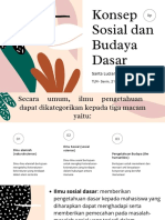 Konsep Sosial Dan Budaya