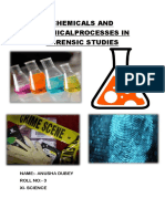 Chemicals and Chemical Processes in Forensic Studies