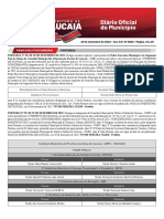 Poder Executivo Municipal: 29 de Dezembro de 2022 - Ano XXI. #2620 - Página. 01 A 25 Portarias