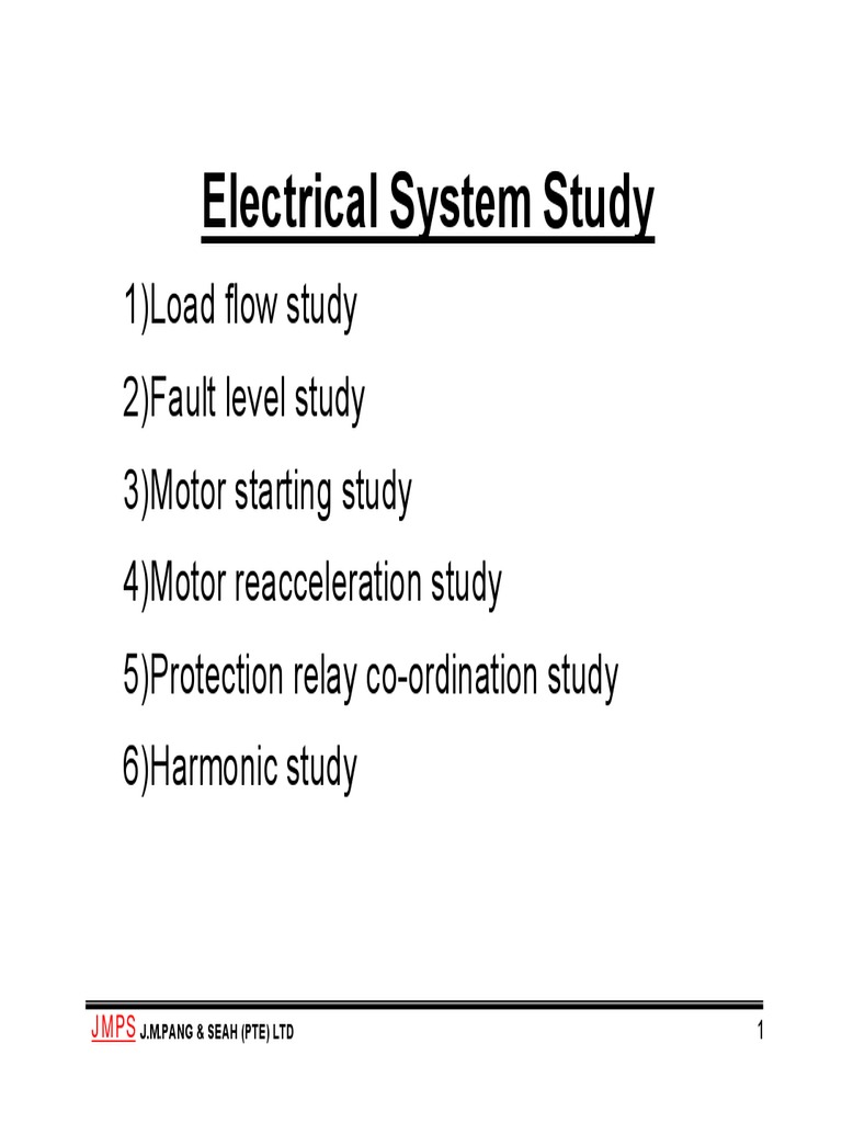 Electrical System Load Flow Analysis | PDF | Electric Motor ...