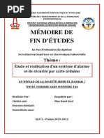 memoir fin d etude
