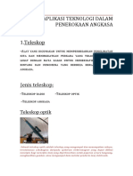 Aplikasi Teknologi Dalam Penerokaan Angkasa