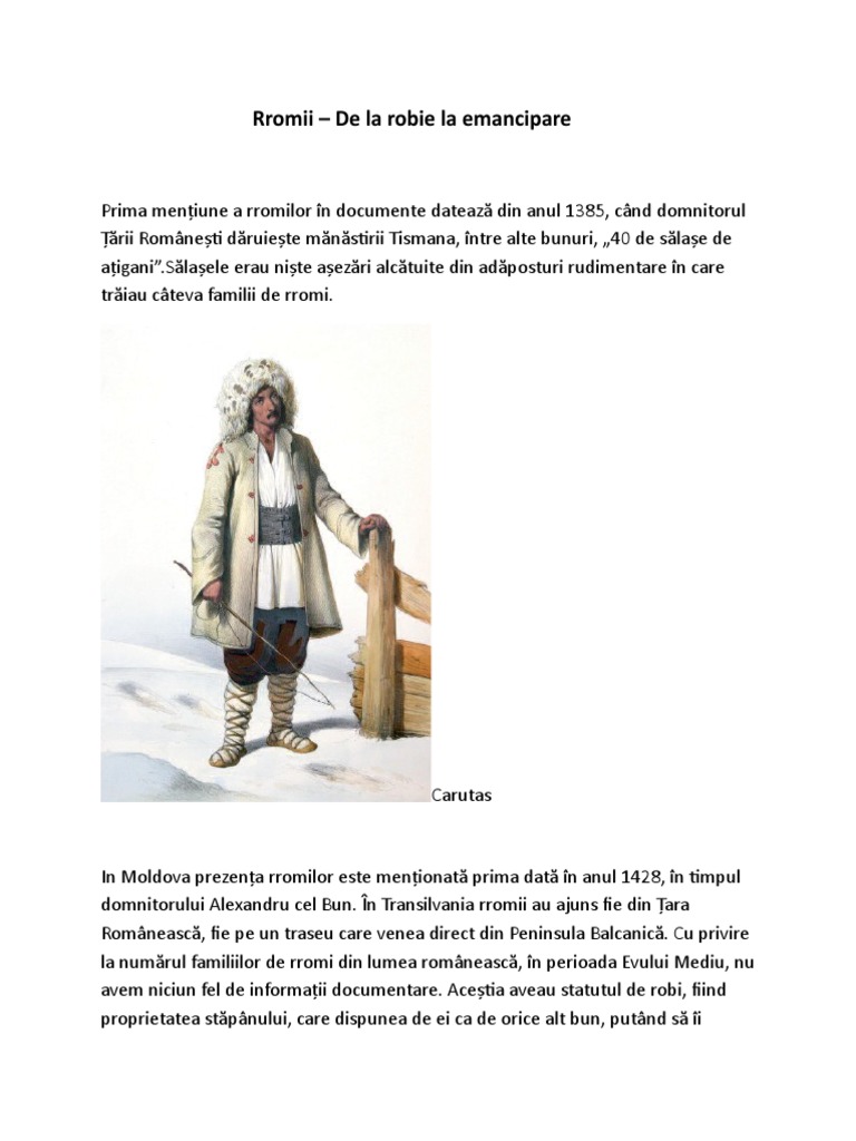 Rromii de La Robie La Emancipare | PDF
