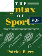 Syntax of Sports Chapter 2