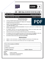 2023 - JEE-Main-7 - Paper (Gen 4A 4B 4C 4D 4E 6A and 6B)