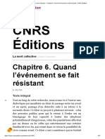 La Mort Collective - Chapitre 6. Quand l’Événement Se Fait Résistant - CNRS Éditions