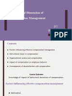 Behavioral Dimension of Compensation Management (BDC