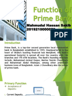 Function of Prime Bank Bangladesh