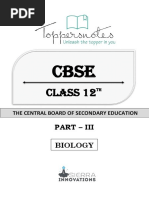 CBSE 12 Biology