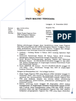 Masa Tugas Pegawai Non PNS Kabupaten Maluku Tenggara Tahun 2022