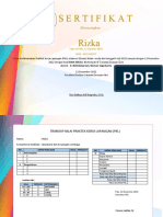 Contoh Sertifikat PKL 2022