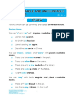 Unit 2 Countable and Uncountable Nouns