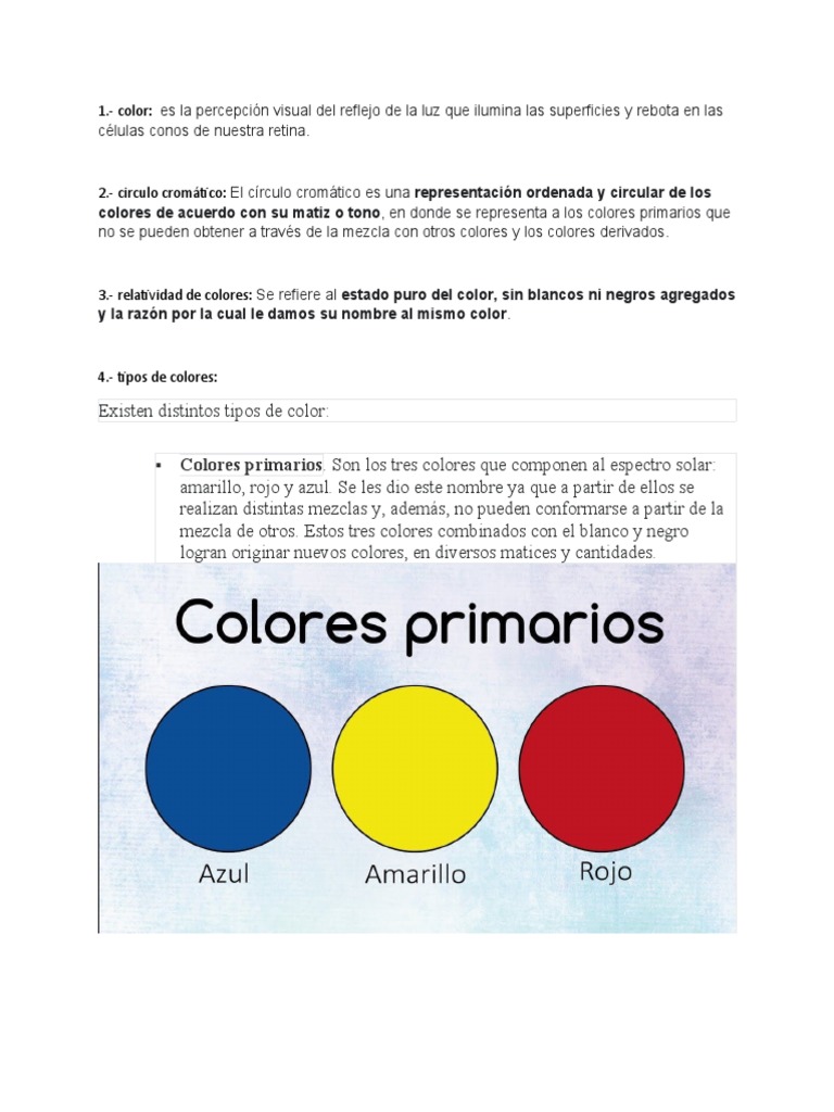Mezcla de Colores | PDF | Color | Rojo
