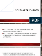 Heat and Cold Application Discussion