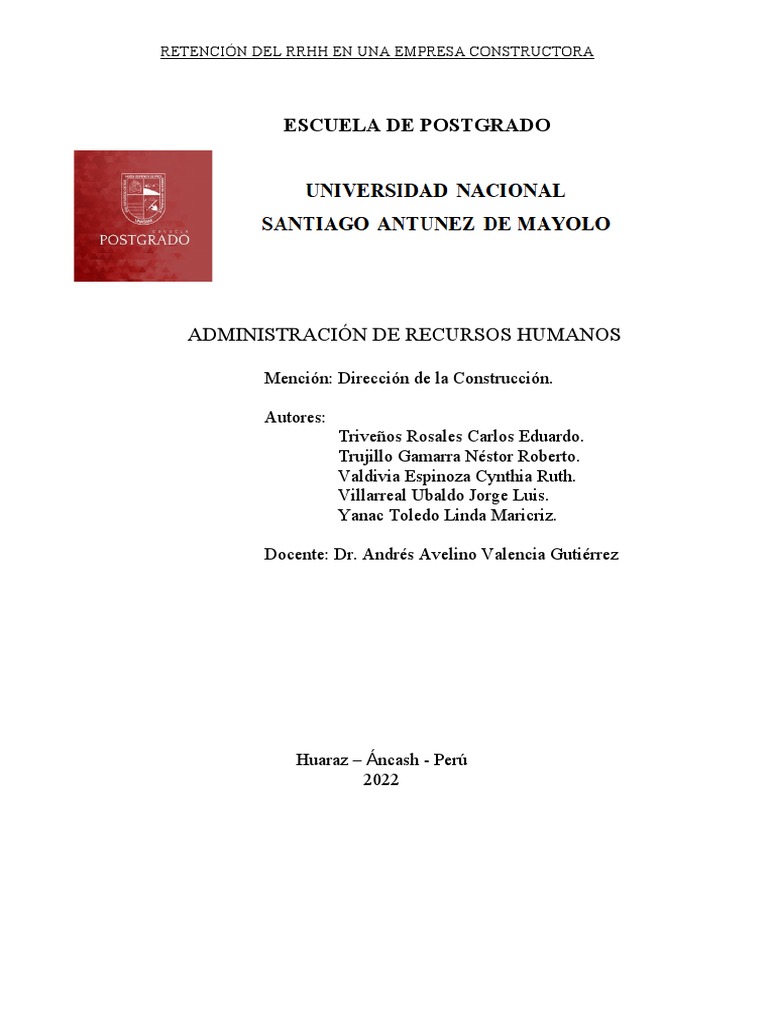 Estrategias De Retención Pdf Gestión De Recursos Humanos Salario